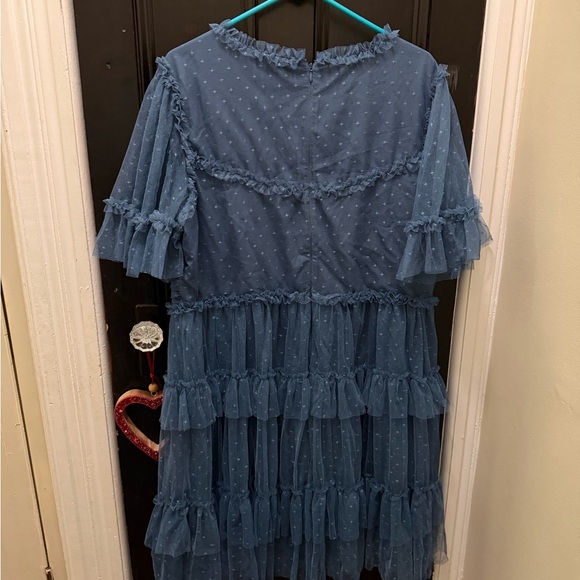 Slate Blue Whimsical Dress - Picture 3 of 3